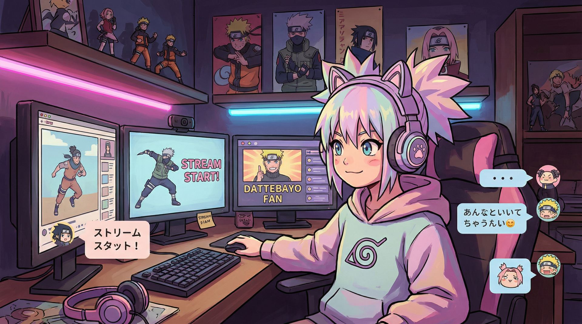 每日大赛二次元视频直播 — 动漫之夜